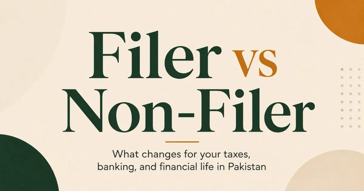 Filer vs Non-Filer in Pakistan 2026-27: The Real Difference (and What It Costs You)